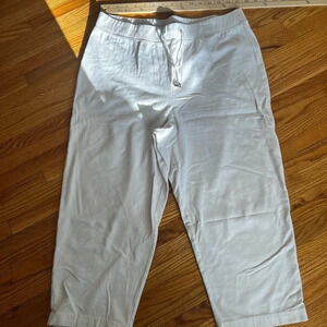 Lightweight cream pants
